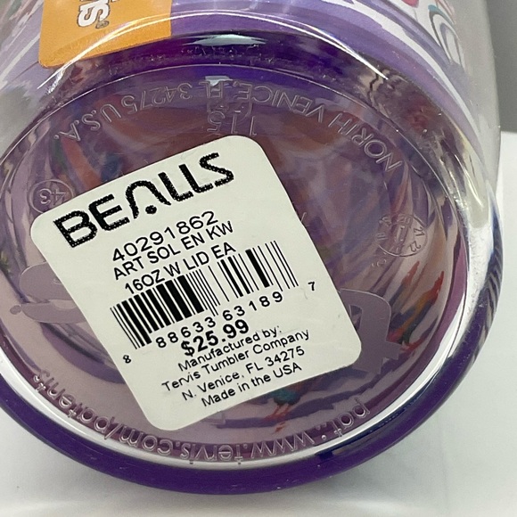 Tervis Key West Ellen Neguey Watercolor Art 16oz tumbler with lid NWT - Picture 7 of 7